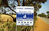 Welcome to Three Springs sign